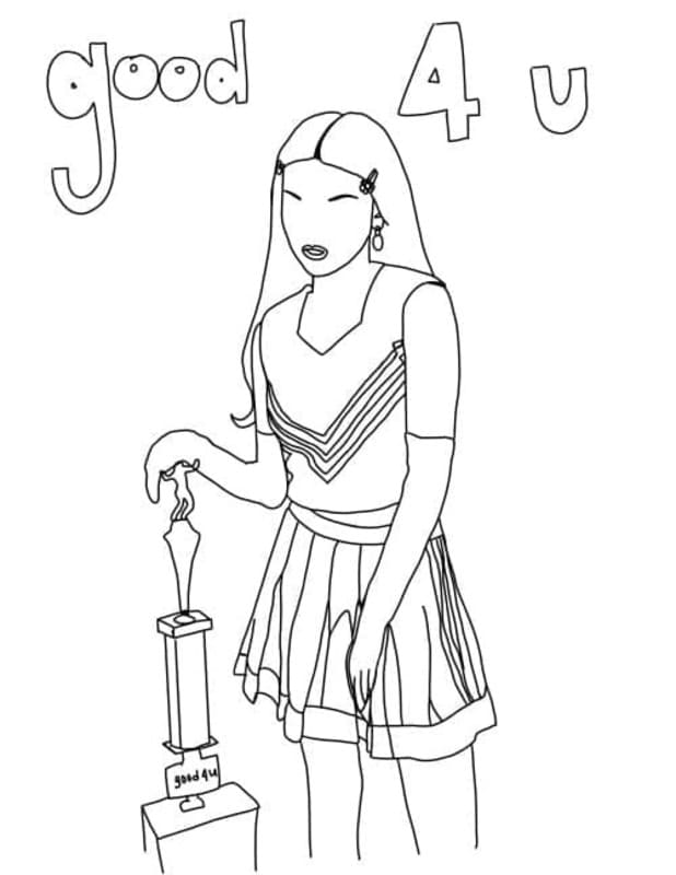 Çizmek Olivia Rodrigo şarkıcı Boyama Sayfası