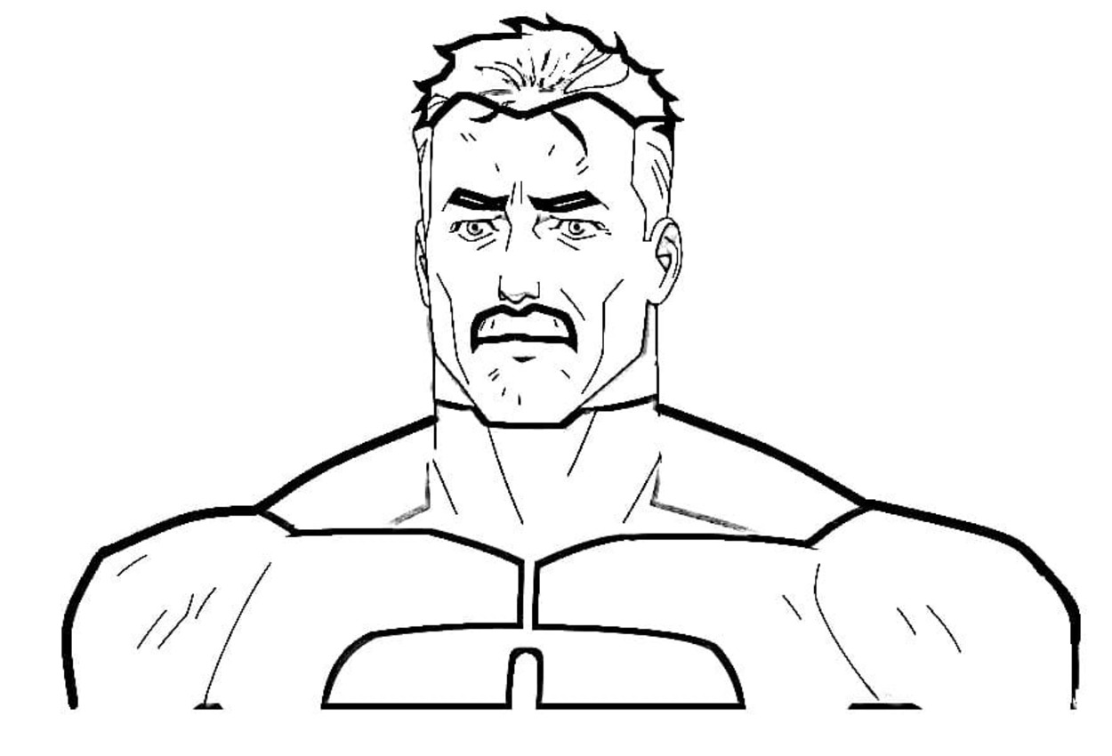 Çizmek Omni Man ücretsiz yazdırılabilir Boyama Sayfası