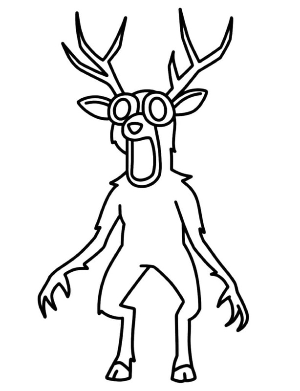 Çizmek Ormanda 99 gece ücretsiz yazdırılabilir Boyama Sayfası