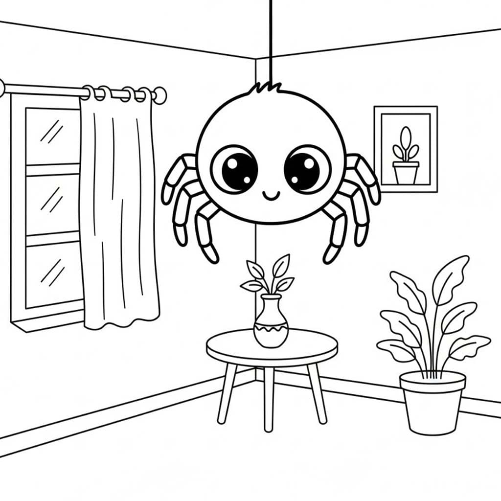 Çizmek Örümcek ücretsiz yazdırılabilir