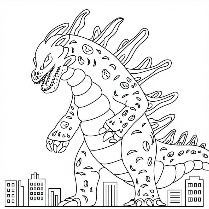 Çizmek Pasifik Savaşı Basit Boyama Sayfası