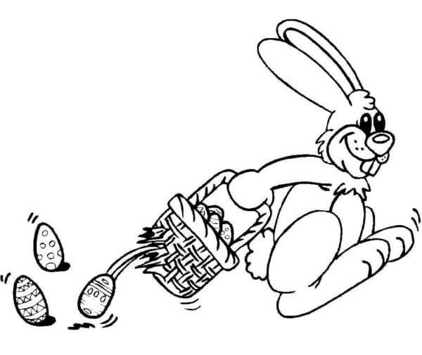 Çizmek Paskalya Tavşanı çocuklar için yazdırılabilir Boyama Sayfası