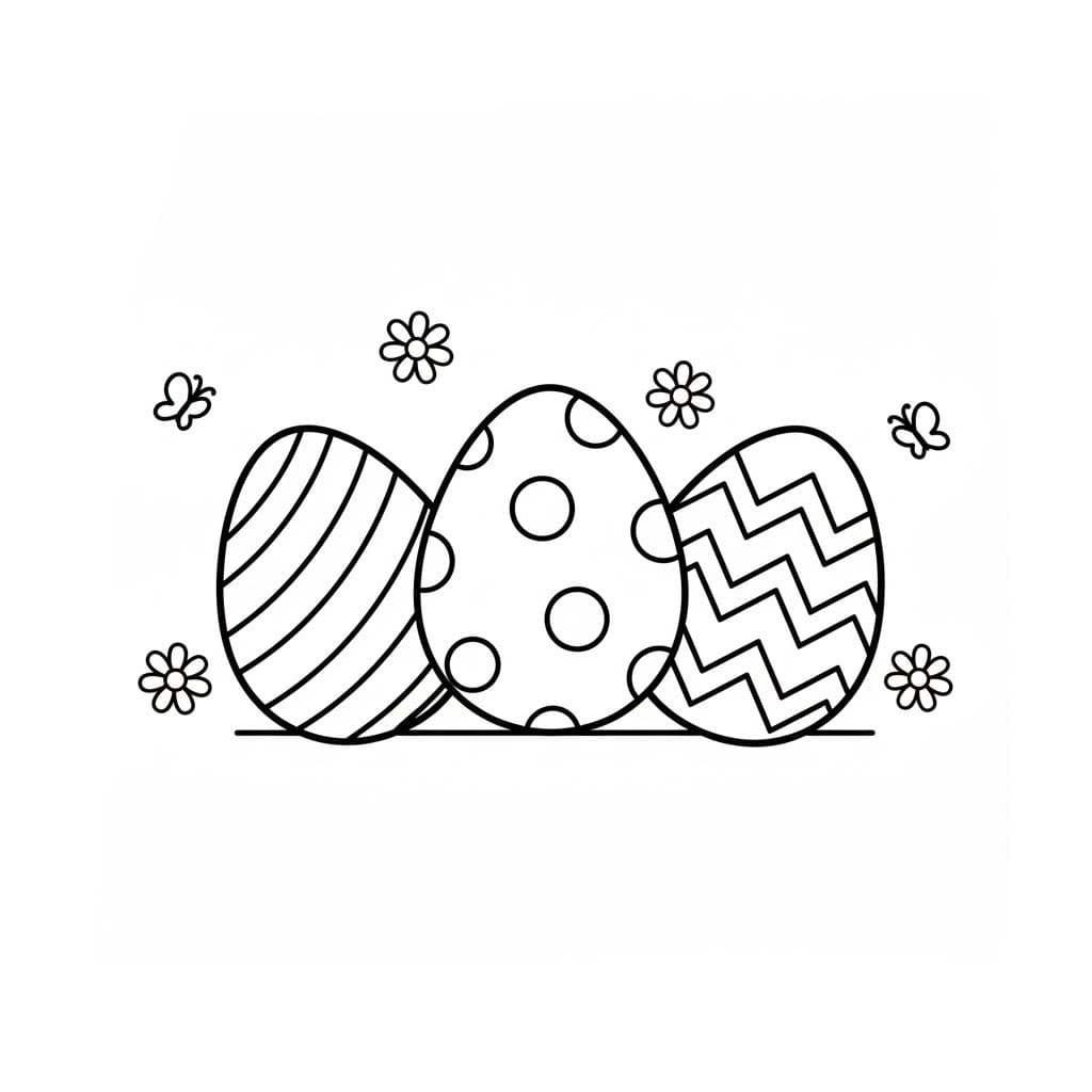 Çizmek Paskalya Yumurtası 6 Boyama Sayfası