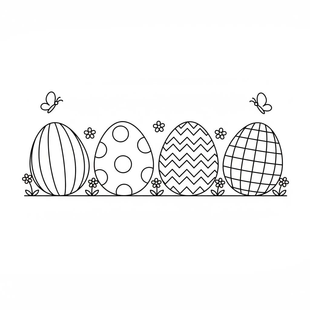 Çizmek Paskalya Yumurtası 7 Boyama Sayfası