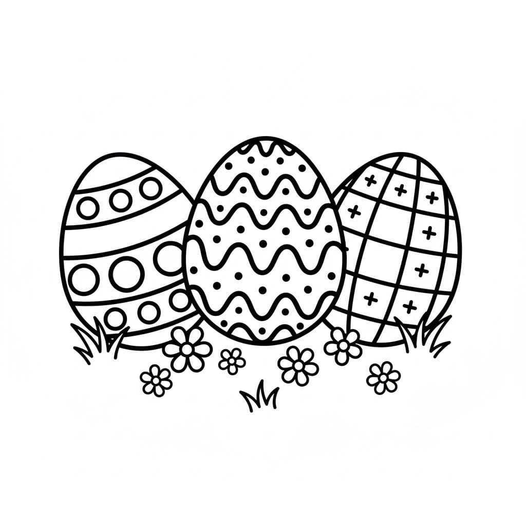 Çizmek Paskalya Yumurtası 8 Boyama Sayfası