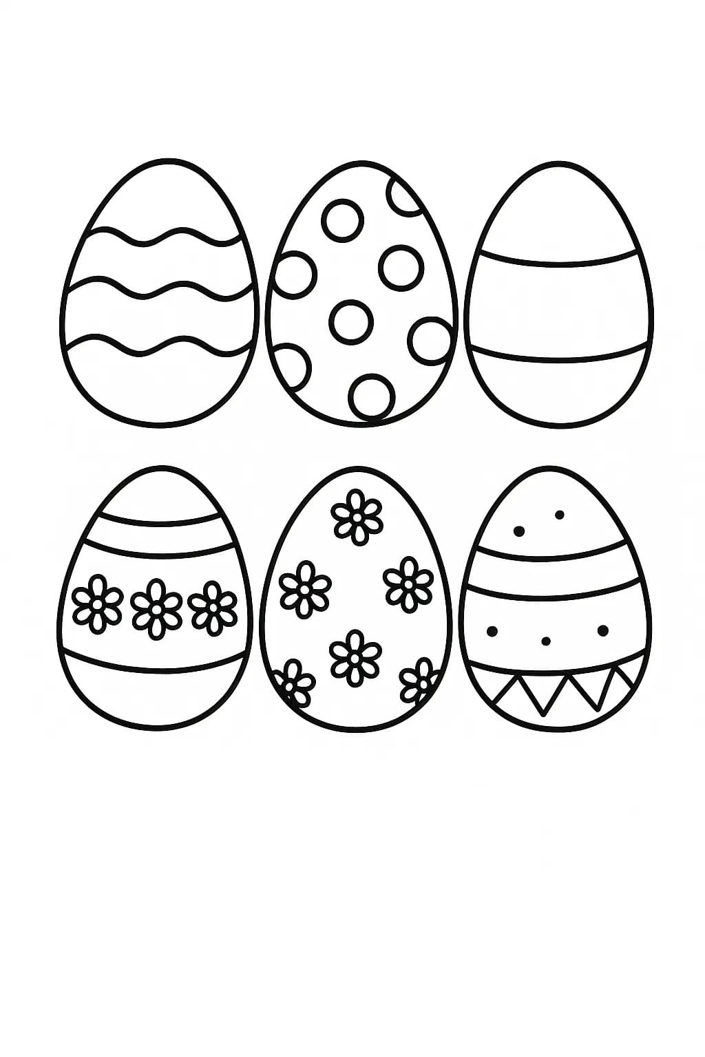 Çizmek Paskalya Yumurtası çocuklar için Yazdırılabilir Boyama Sayfası