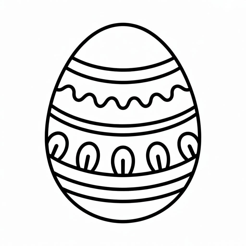 Çizmek Paskalya Yumurtası çocuklar için temel
