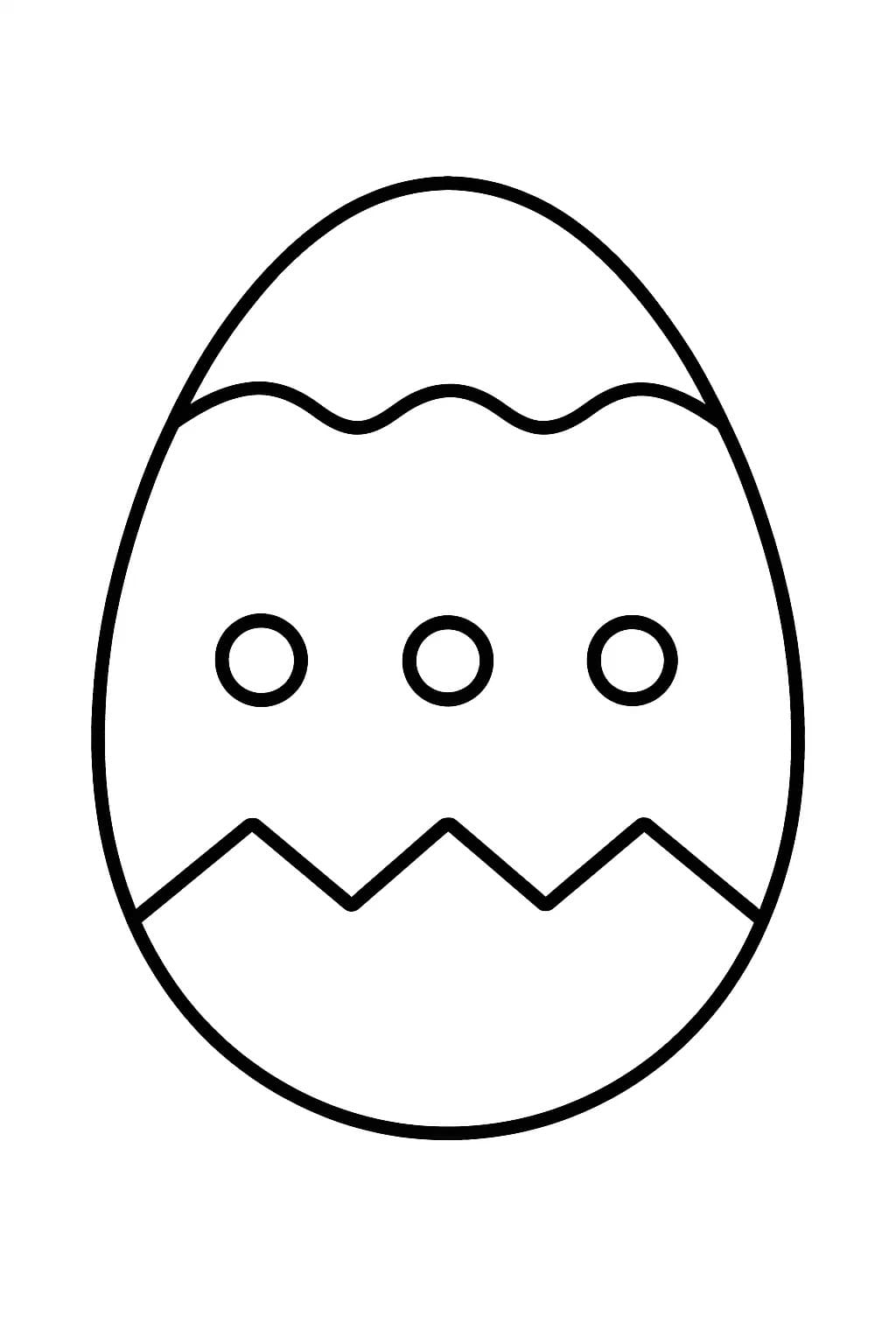 Çizmek Paskalya Yumurtası kolay Boyama Sayfası