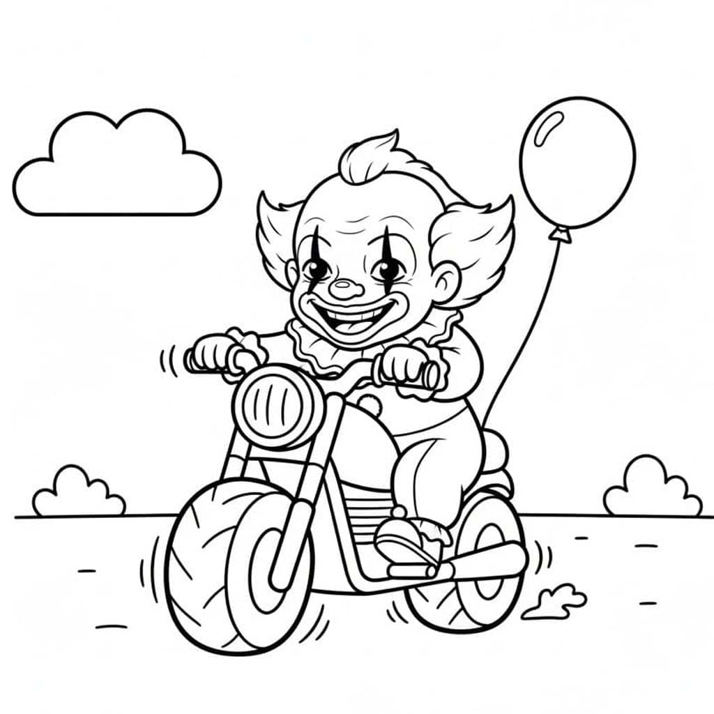 Çizmek Pennywise Ücretsiz Yazdırılabilir Boyama Sayfası