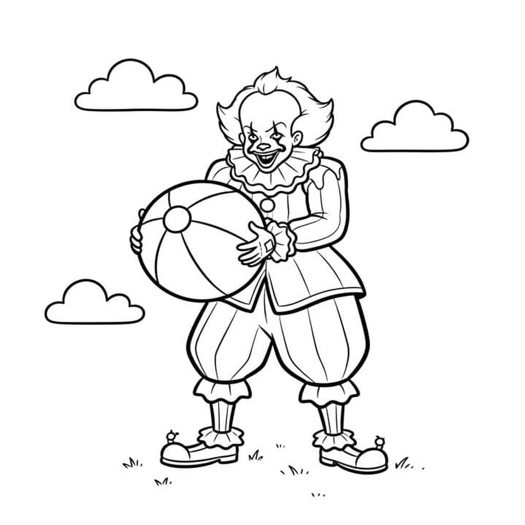 Çizmek Pennywise Ücretsiz Boyama Sayfası