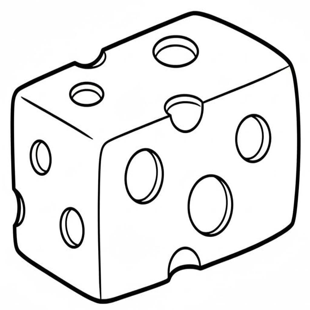 Çizmek Peynir Ücretsiz Yazdırılabilir Boyama Sayfası