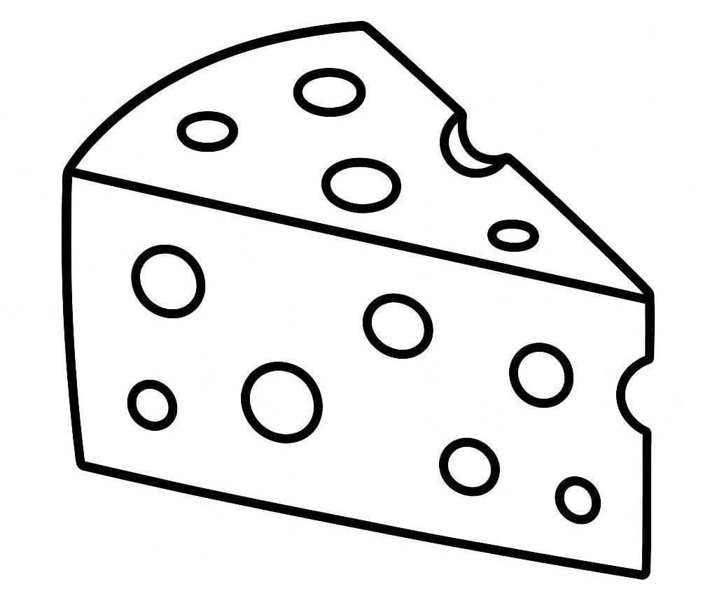 Çizmek Peynir çocuklar için Boyama Sayfası