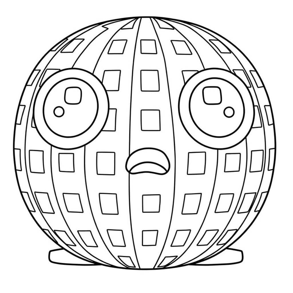 Çizmek Plants vs Brainrots kolay Boyama Sayfası