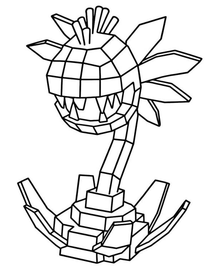 Çizmek Plants vs Brainrots yazdırılabilir Boyama Sayfası