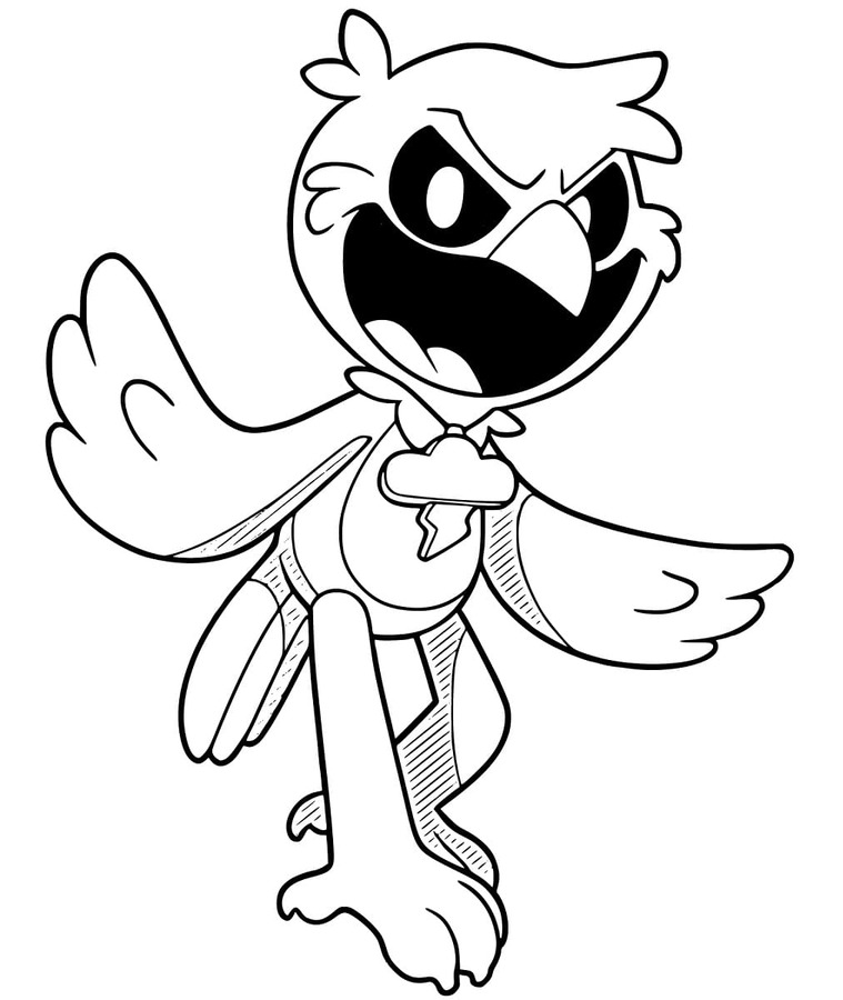 Çizmek Poe Nightmare Critters Boyama Sayfası