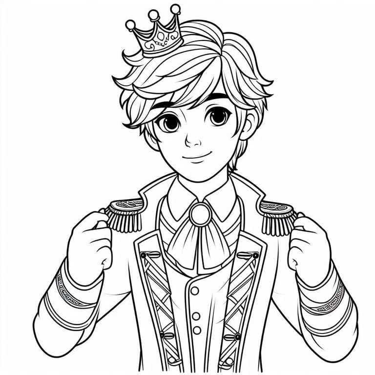 Çizmek Prens Kolay Boyama Sayfası