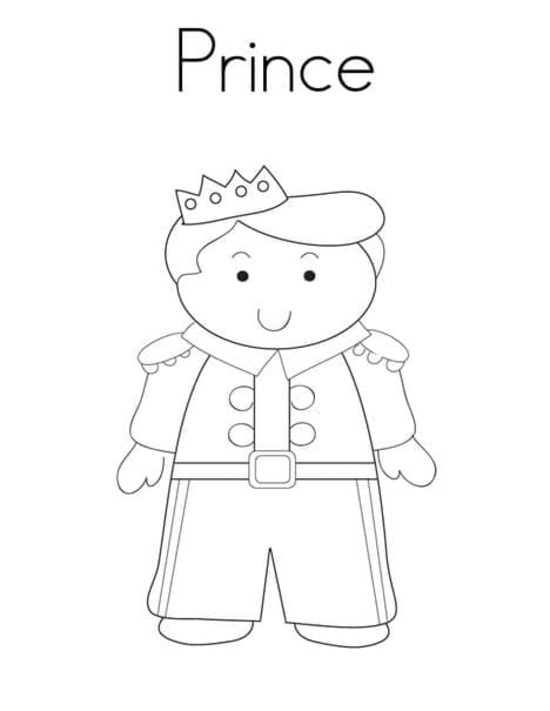 Çizmek Prens Yazdırılabilir Boyama Sayfası