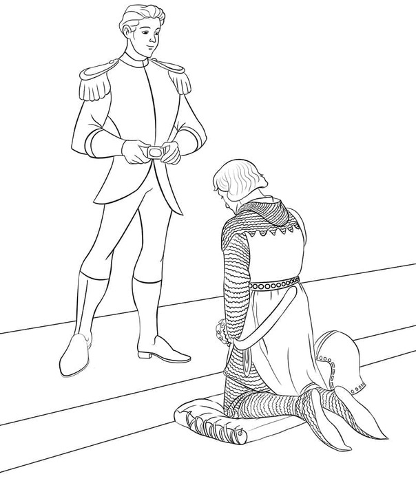 Çizmek Prens çocuklar için kolay Boyama Sayfası