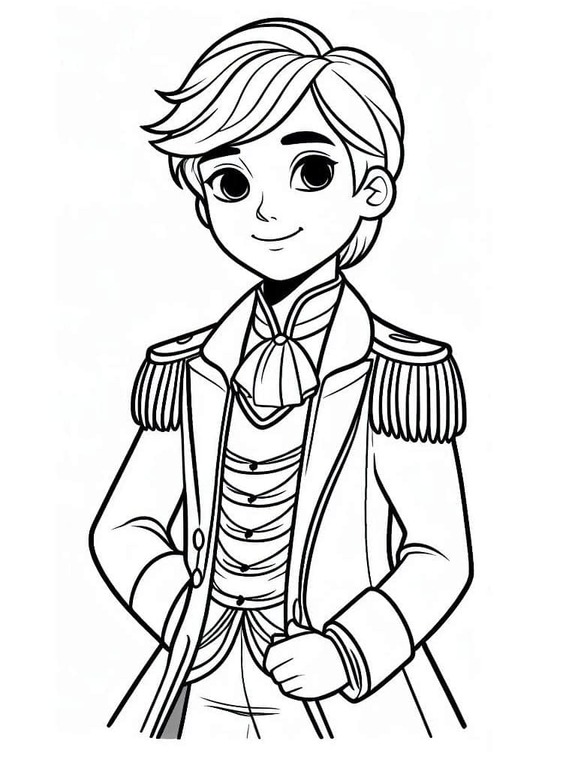 Çizmek Prens çocuklar için ücretsiz Boyama Sayfası