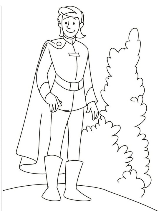 Çizmek Prens temel Boyama Sayfası