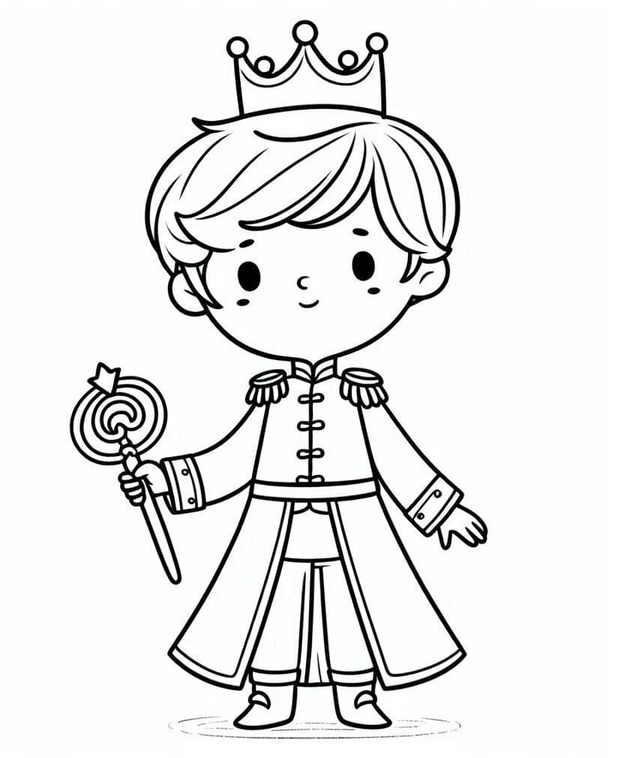 Çizmek Prens ücretsiz kolay Boyama Sayfası