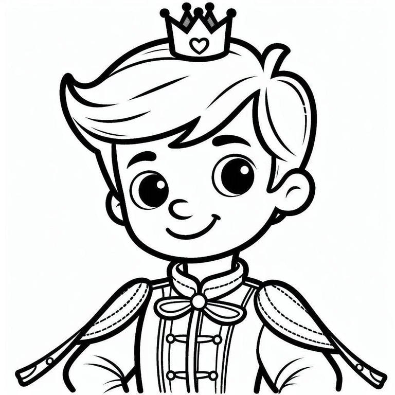 Çizmek Prens ücretsiz yazdırılabilir kolay Boyama Sayfası