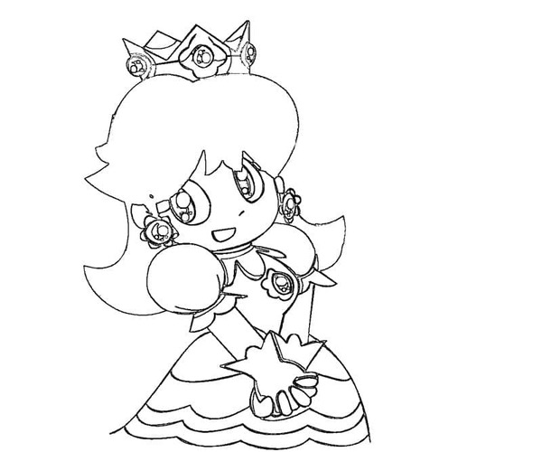 Çizmek Prenses Daisy Sevimli Boyama Sayfası