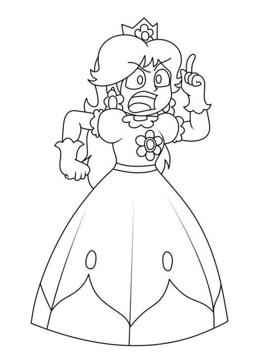 Çizmek Prenses Daisy Ücretsiz Yazdırılabilir Boyama Sayfası