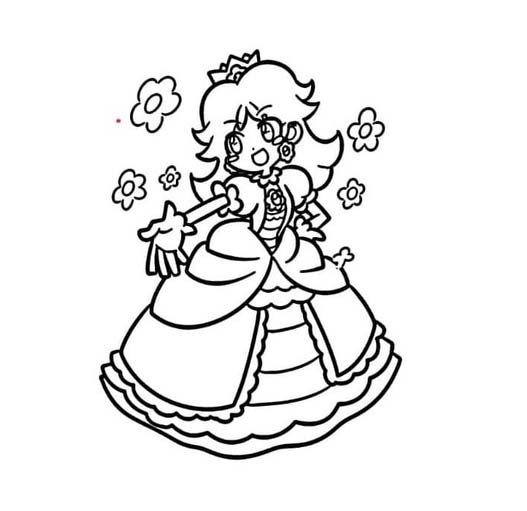Çizmek Prenses Daisy çocuklar için Boyama Sayfası
