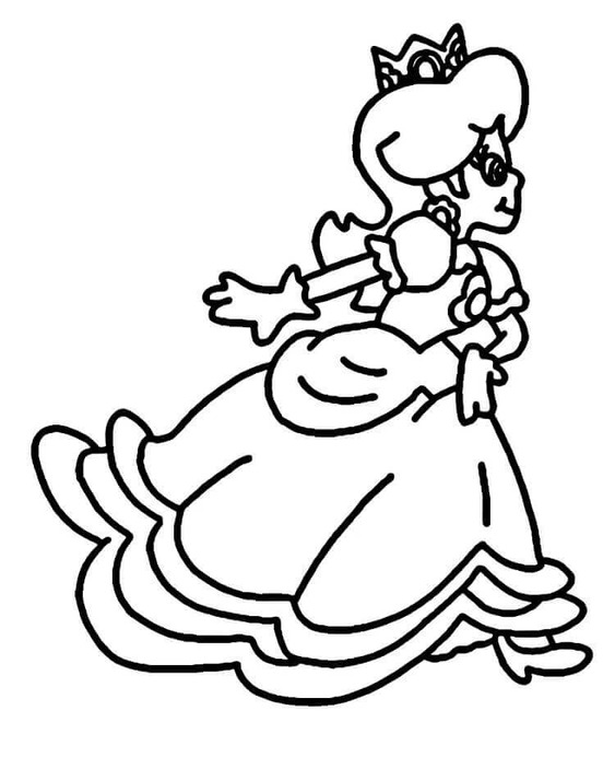 Çizmek Prenses Daisy ücretsiz basit Boyama Sayfası