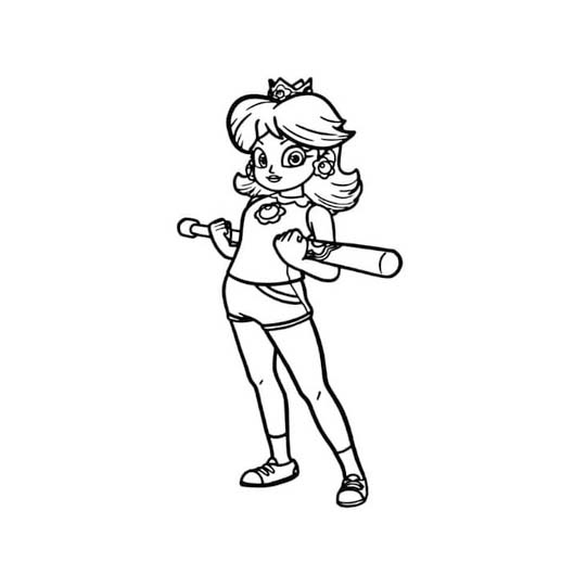 Çizmek Prenses Daisy yazdırılabilir kolay Boyama Sayfası