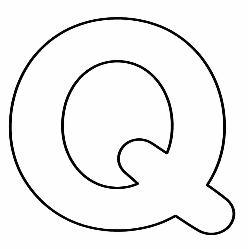 Çizmek Q Harfi Boyama Sayfası