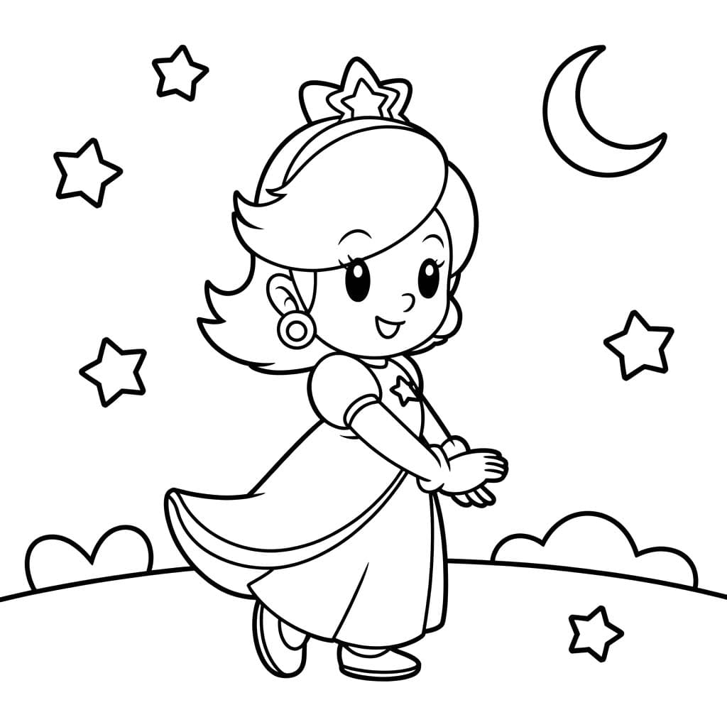 Çizmek Rosalina 3 Boyama Sayfası