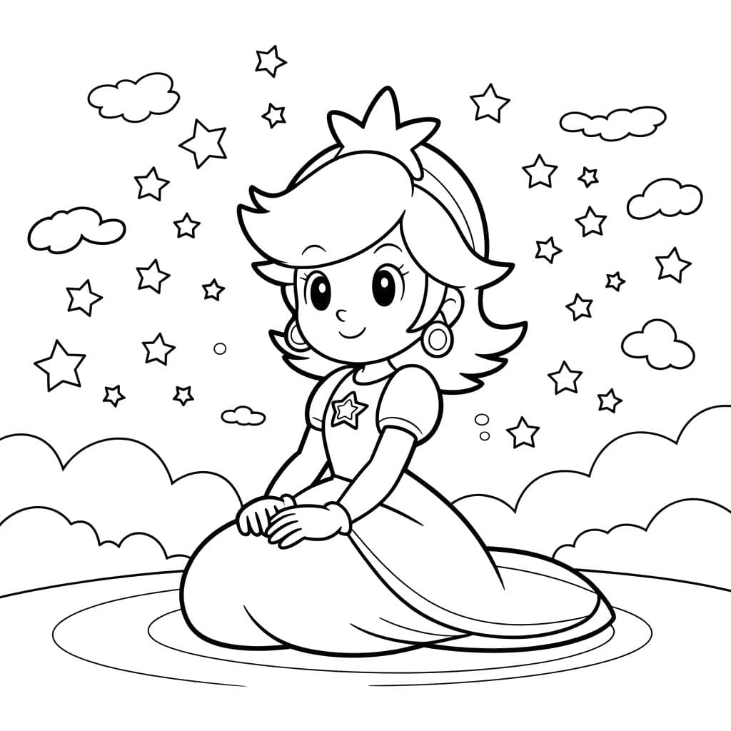 Çizmek Rosalina 6 Boyama Sayfası