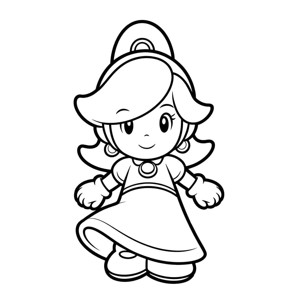 Çizmek Rosalina Sevimli Boyama Sayfası