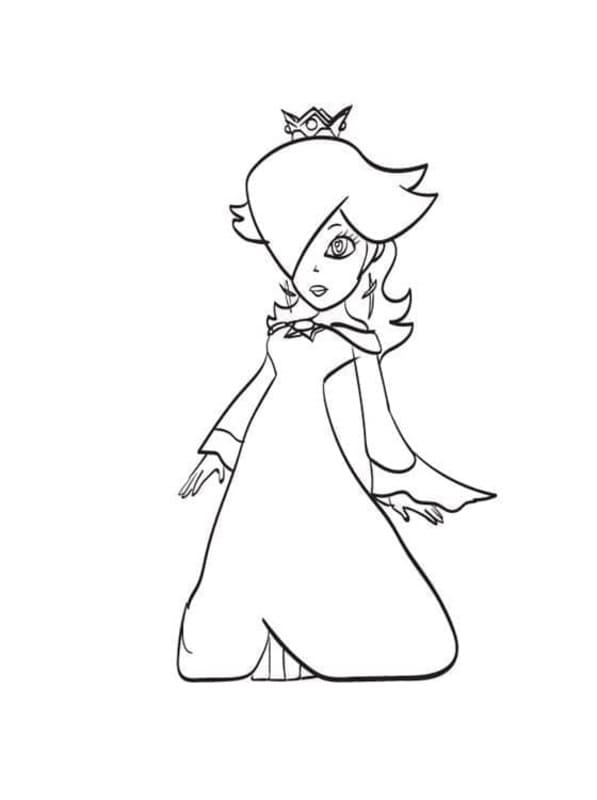 Çizmek Rosalina Yazdırılabilir Boyama Sayfası