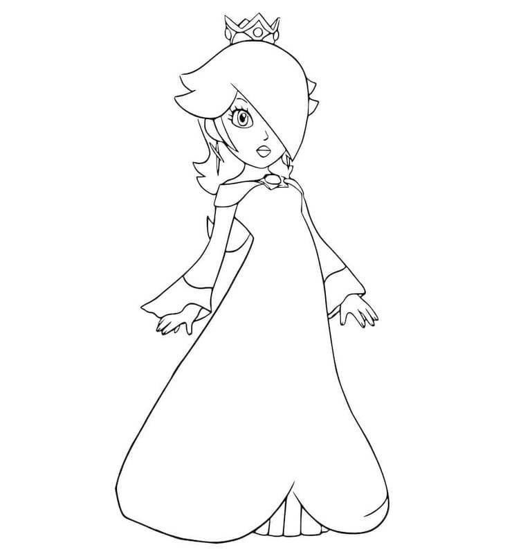 Çizmek Rosalina temel Boyama Sayfası