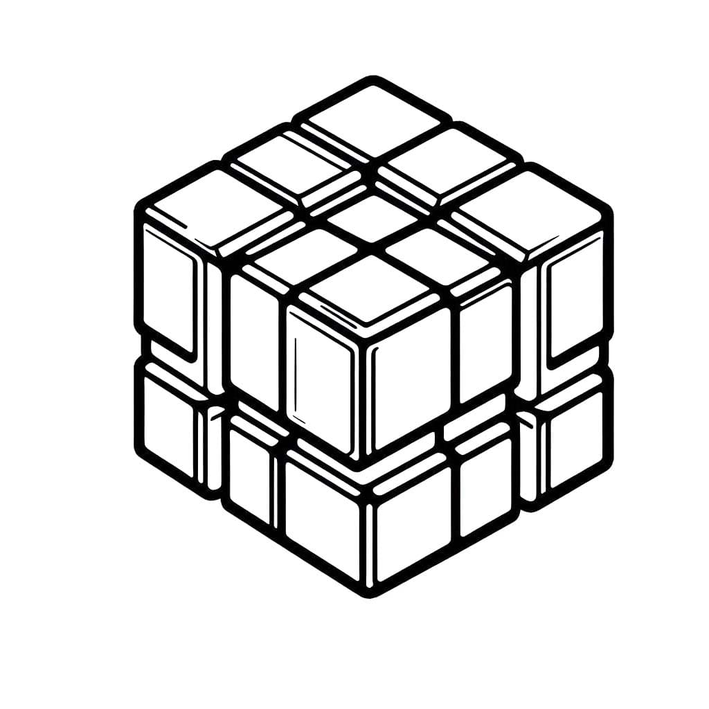 Çizmek Rubik 5 Boyama Sayfası