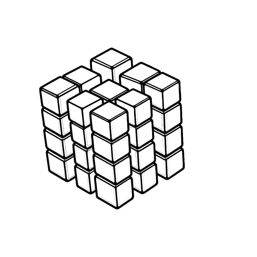 Çizmek Rubik 6 Boyama Sayfası