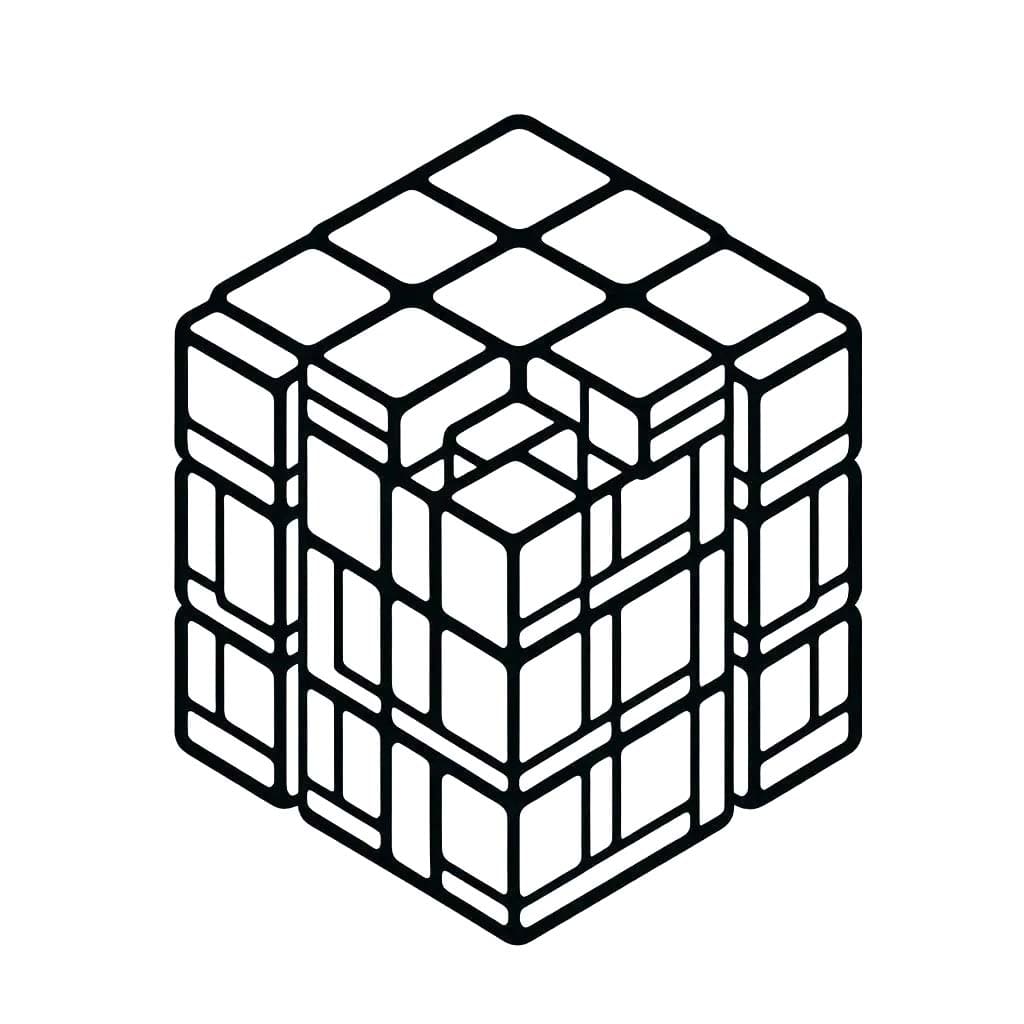 Çizmek Rubik 7 Boyama Sayfası