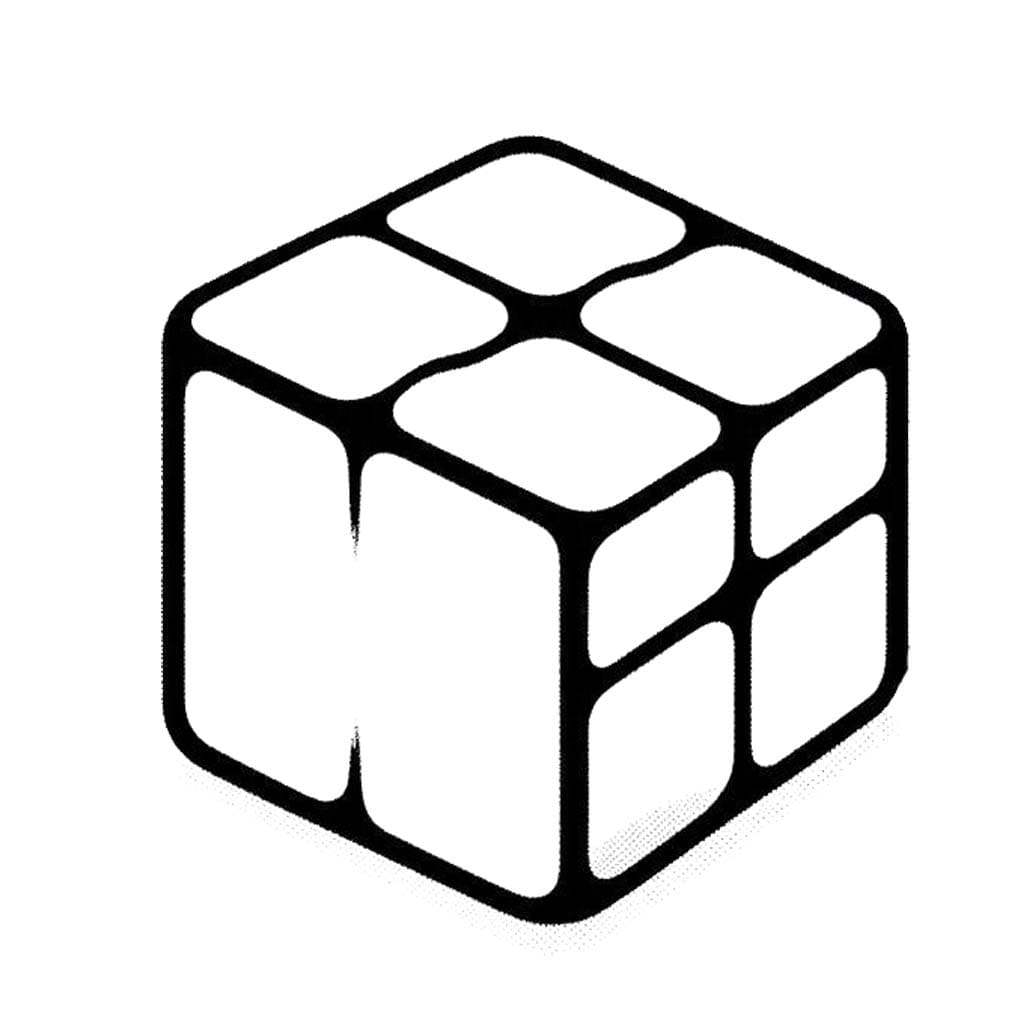 Çizmek Rubik 8 Boyama Sayfası