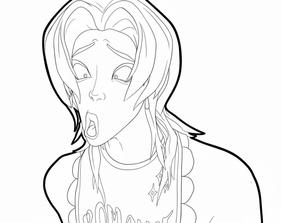 Çizmek Saja Boys basit Boyama Sayfası