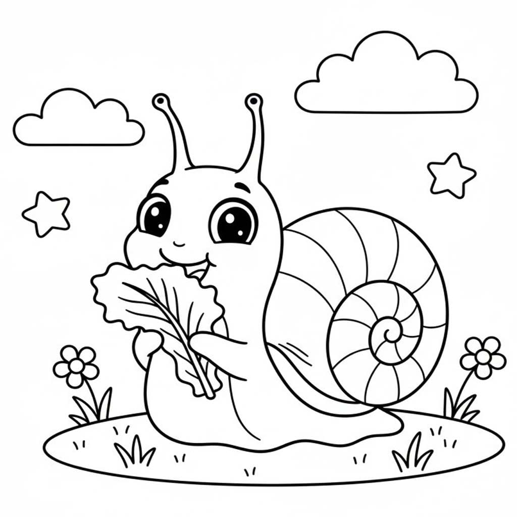 Çizmek Salyangoz basit