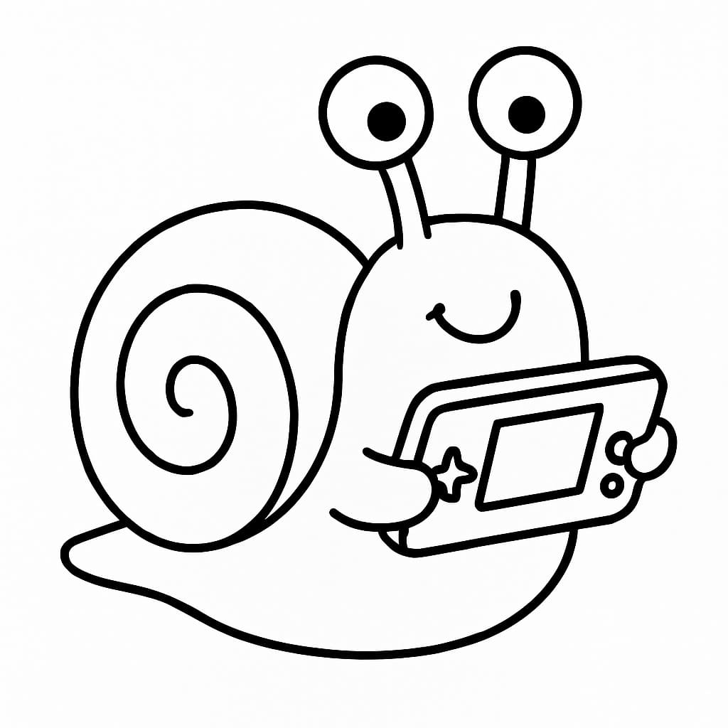 Çizmek Salyangoz çocuklar için yazdırılabilir