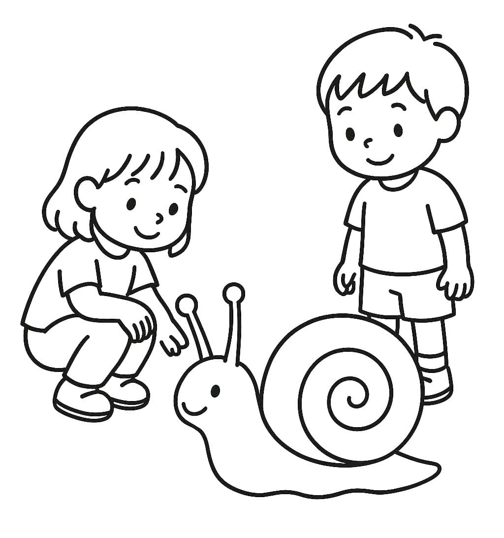 Çizmek Salyangoz çocuklar için