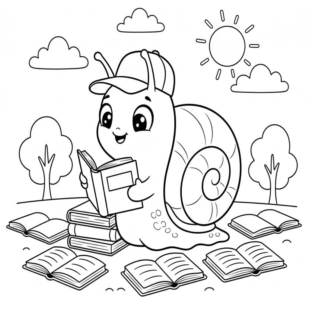 Çizmek Salyangoz ücretsiz yazdırılabilir