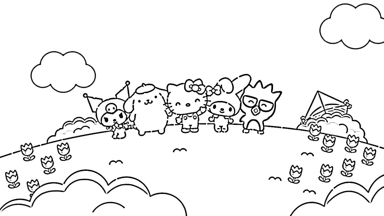 Çizmek Sanrio 6 Boyama Sayfası