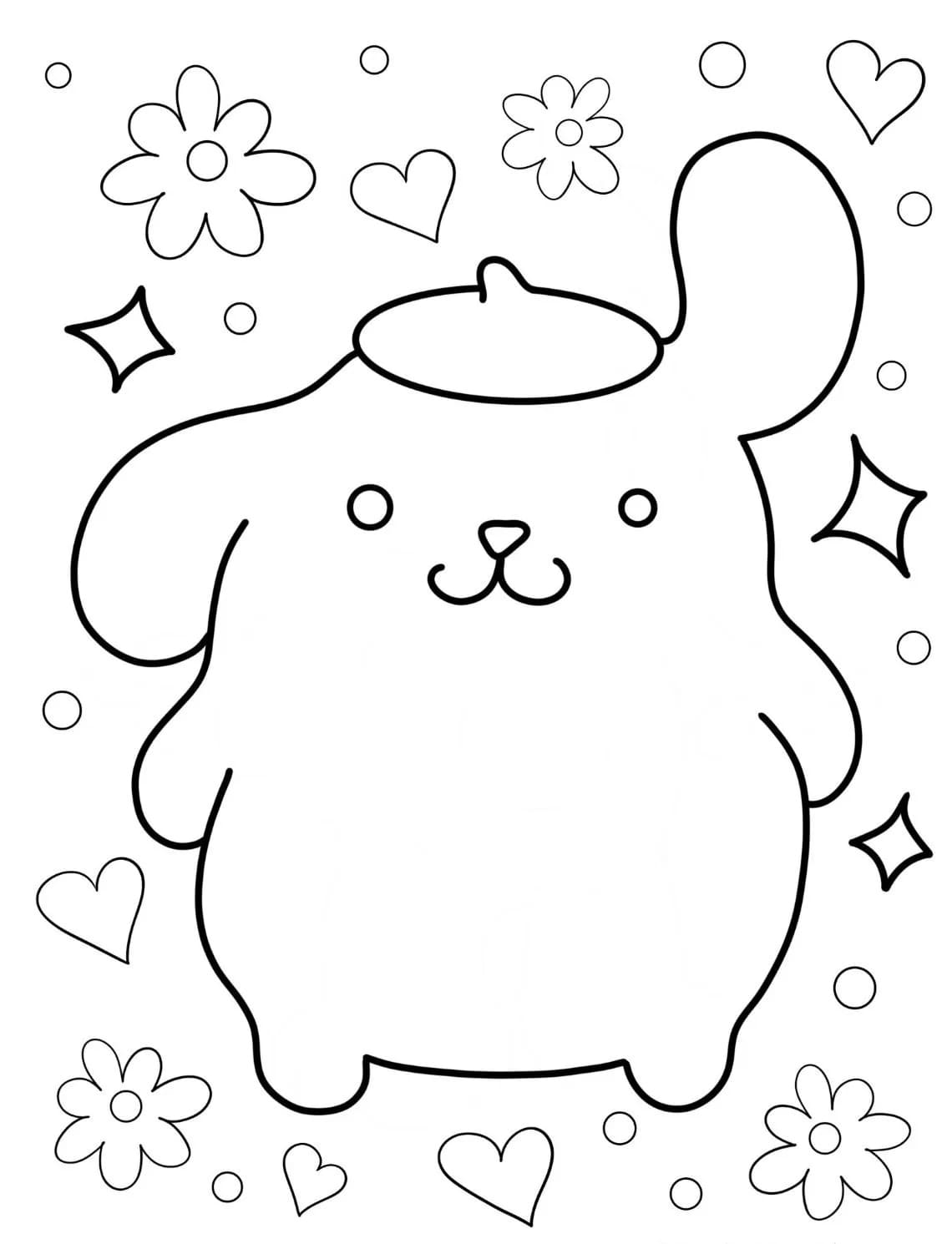 Çizmek Sanrio Sevimli Boyama Sayfası