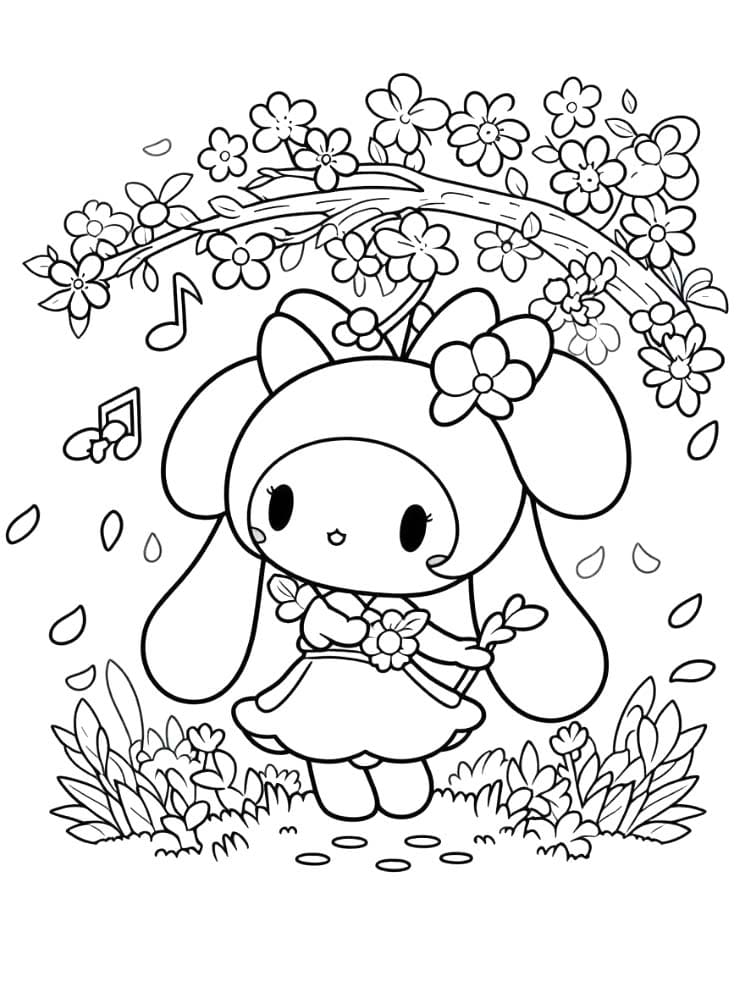 Çizmek Sanrio Ücretsiz Boyama Sayfası