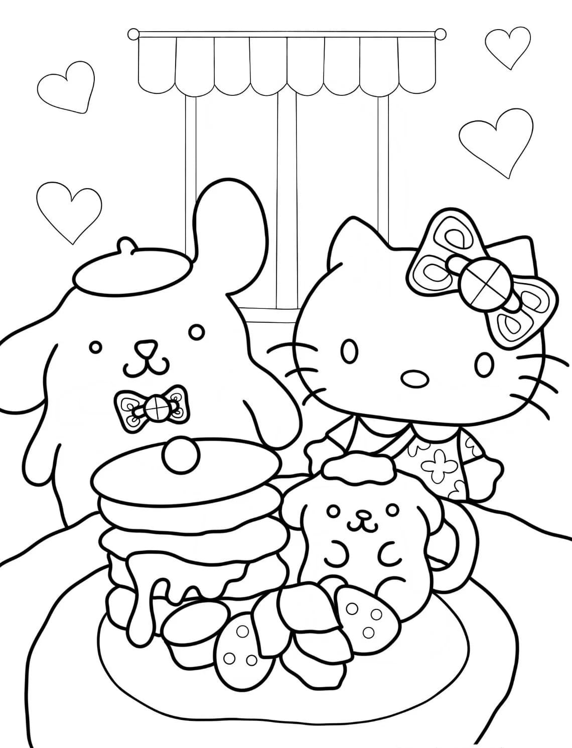 Çizmek Sanrio çocuklar için yazdırılabilir Boyama Sayfası